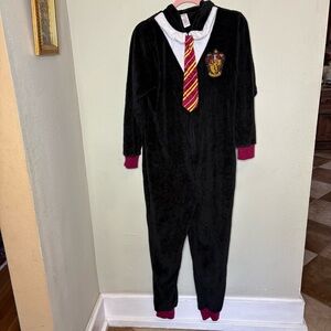 Harry Potter Gryffindor Fuzzy Ones Piece Pajama Small/Medium